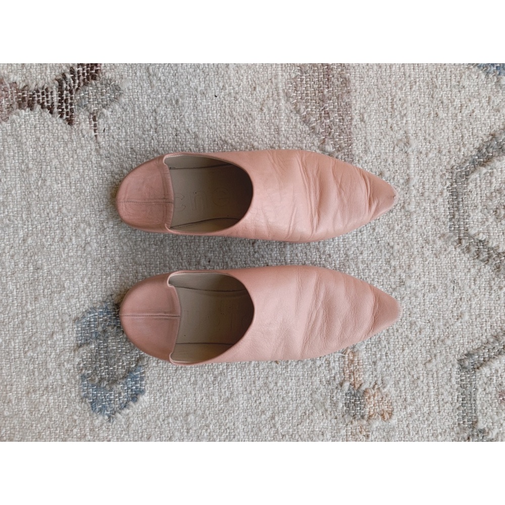 Acne Studios Amina Babouche Slippers, Pink — 36